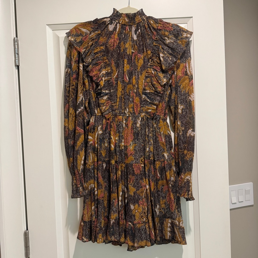 Ulla Johnson Floral Long Sleeve Dress